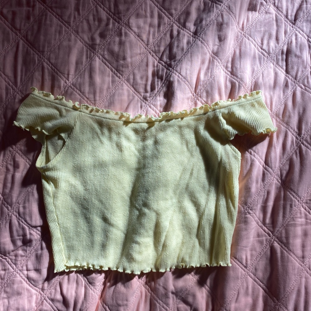 pacsun off the shoulder crop top